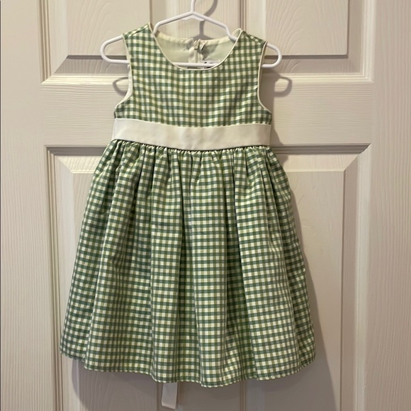 Good Lad Other - Good Lad Green and Cream Color Gingham size 2T dress with back zipper Adorable!!